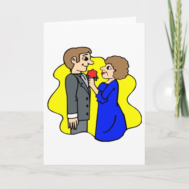 Tarjeta madre del novio (Anverso)