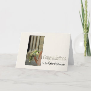 Tarjeta madre del novio Felicitaciones