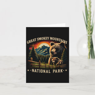 Tarjeta Madre del oso negro Gran Cordillera de Smokey Naci
