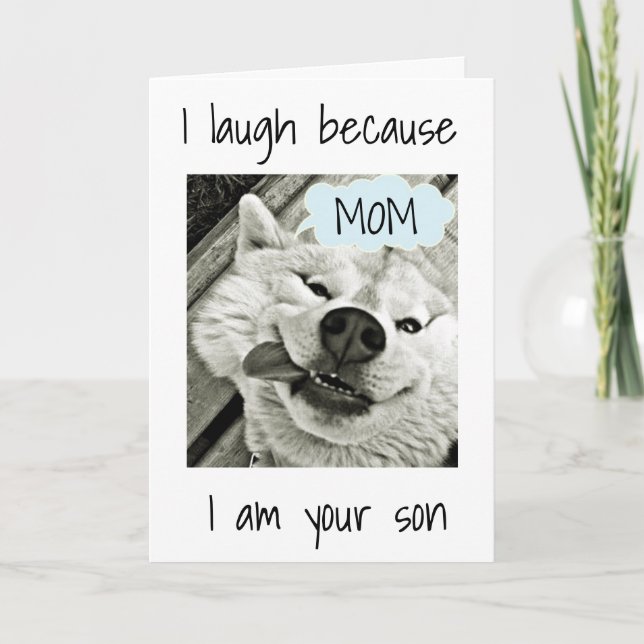 TARJETA ***MADRE*** DESEO DE CUMPLEAÑOS DE TU SUERTE HIJO (Anverso)