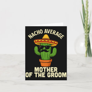 Tarjeta Madre divertida del novio boda mexicana cinco de