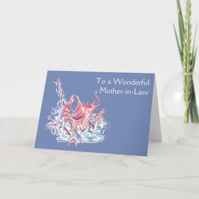 Tarjeta Madre dragón en la ley Cumpleaños (Anverso)