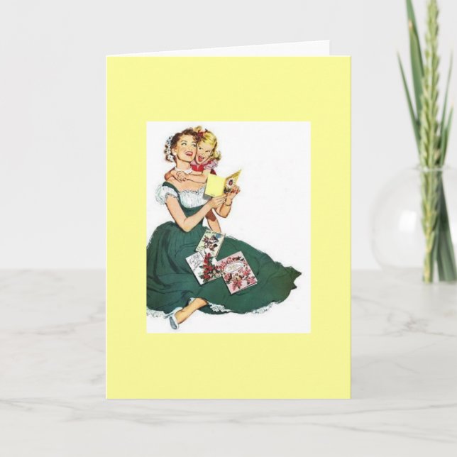 Tarjeta Madre e hija de cosecha (Anverso)