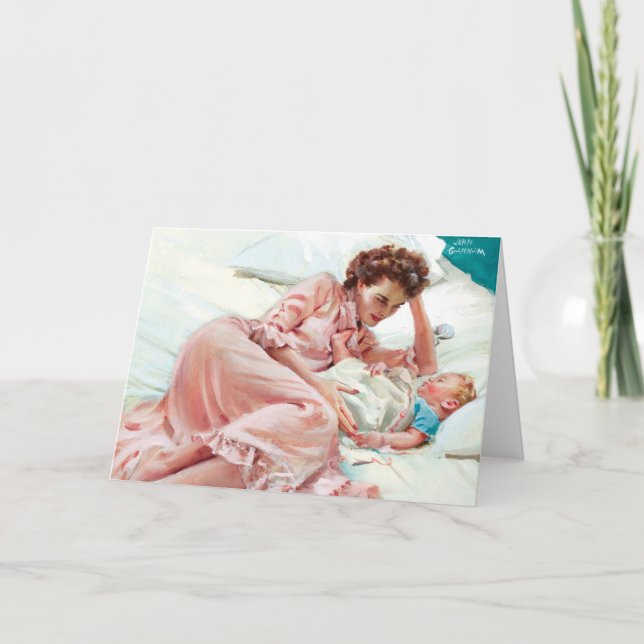 Tarjeta Madre e hijo (Anverso)