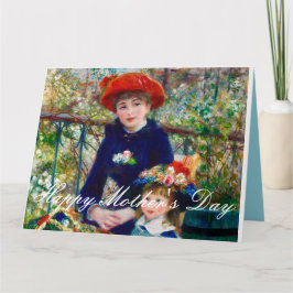 Tarjeta Madre e hijo de Renoir
