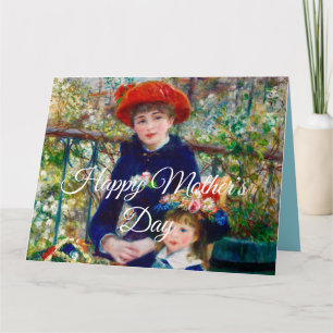 Tarjeta Madre e hijo de Renoir