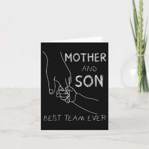 Tarjeta Madre e hijo, el mejor equipo jamás familia coinci