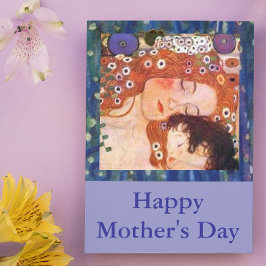 Tarjeta Madre e hijo por Klimt