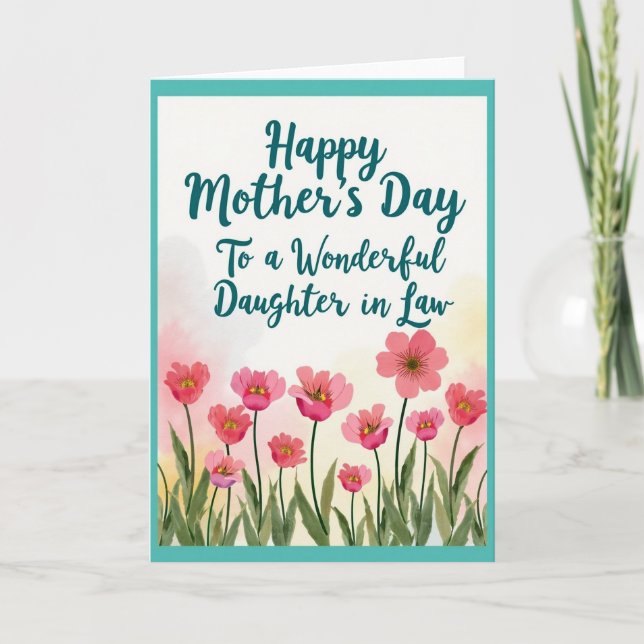 Tarjeta Madre Elegant Script (Anverso)