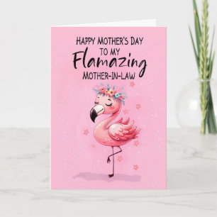 Tarjeta Madre en el Día de la Madre de Derecho con Flaming
