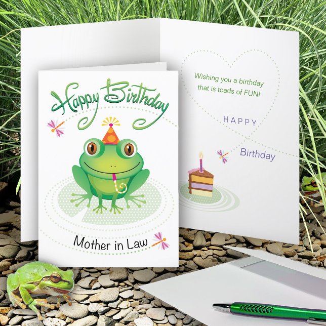 Tarjeta Madre en la ley Rana de cumpleaños con toads de di (Subido por el creador)