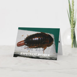 Tarjeta Madre esperada dubia con saco de huevo