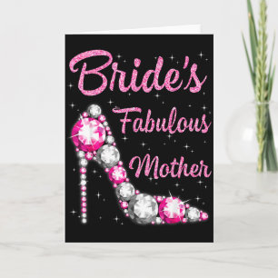 Tarjeta Madre fabulosa de la novia boda feliz casarse vint