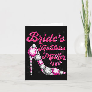 Tarjeta Madre Fabulosa de la Novia Feliz Boda Casarse Vint
