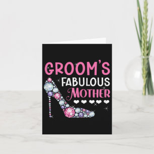 Tarjeta Madre Fabulosa del Novio Madre del Novio a Casarse