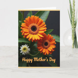 Tarjeta Madre Floral de Naranja