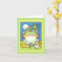 MADRE FROG & BABY FROGETT FAMILIAR AMAR Funny Blan