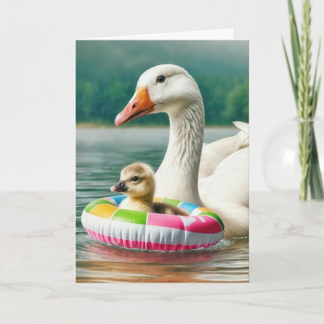 Tarjeta Madre Goose con gotas (Anverso)
