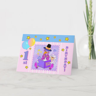 Tarjeta Madre Gosa rima en vivero de primer cumpleaños