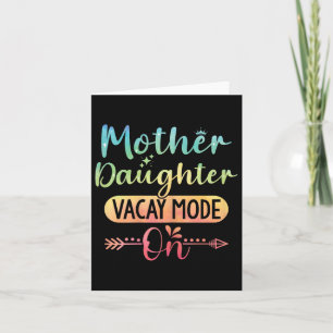 Tarjeta Madre Hija Modo Vacay En Verano De La Hija De Mamá