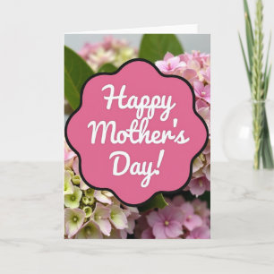 Tarjeta Madre Hortensia Rosa