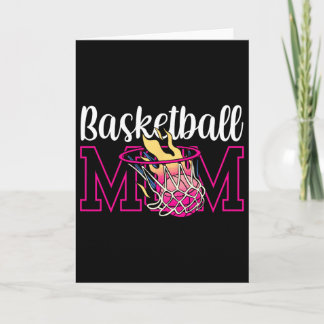 Tarjeta Madre jugadora de equipo de baloncesto, entrenador