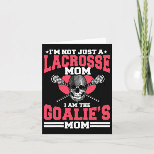 Tarjeta Madre jugadora de lacrosse equipo deportivo Día de