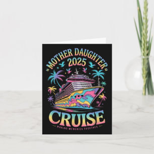 Tarjeta Madre madre de crucero, hija de viaje 2025