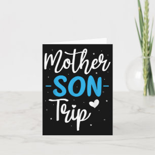 Tarjeta Madre madre hijo viaje en crucero de vacaciones fa