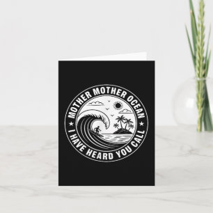 Tarjeta Madre Madre Océano Te He Escuchado Llamar 2 Caras 