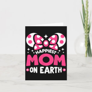 Tarjeta Madre más feliz en el día de la madre, familia de