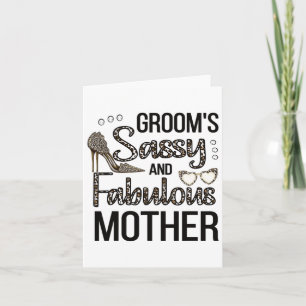 Tarjeta Madre mía de la madre de Groom Shower Groom