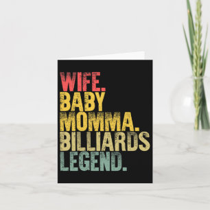 Tarjeta Madre mujer graciosa esposa camiseta ba