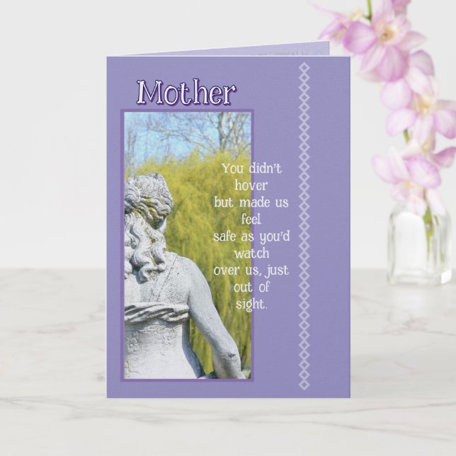 Tarjeta Madre nos cuidaba / FELIZ DÍA DE LA MADRE (Orquídea)