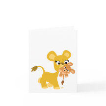 Madre personalizado León y Notecard Cub