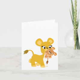 Tarjeta Madre personalizado León y Notecard Cub