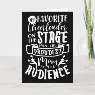 Tarjeta Madre porrista Animadora Porristas Cheer