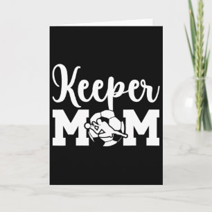 Tarjeta Madre portera de fútbol de una madre portera de fú