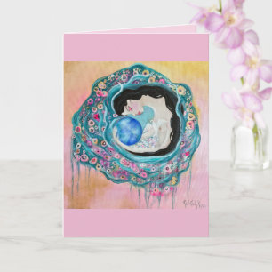 Tarjeta Madre Tierra Arte caprichoso
