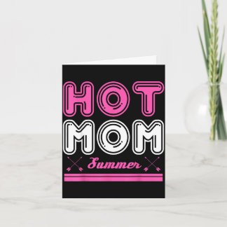 Tarjeta Madre vintage madre caliente verano amo a las madr
