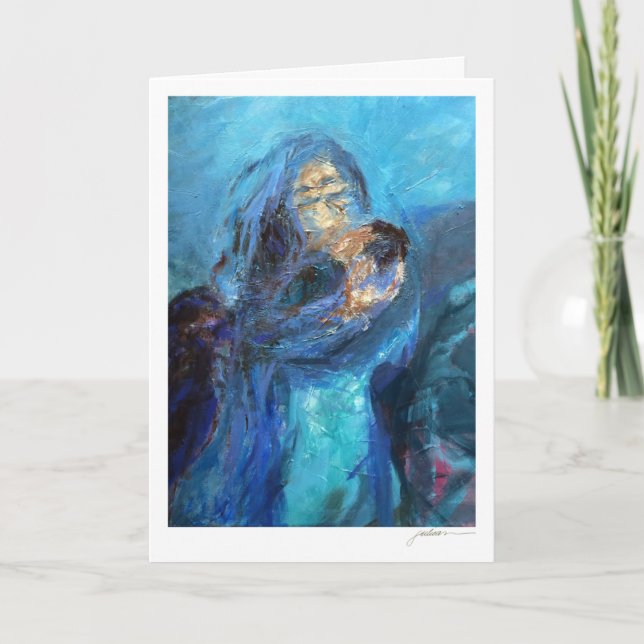 Tarjeta Madre y niño (Anverso)