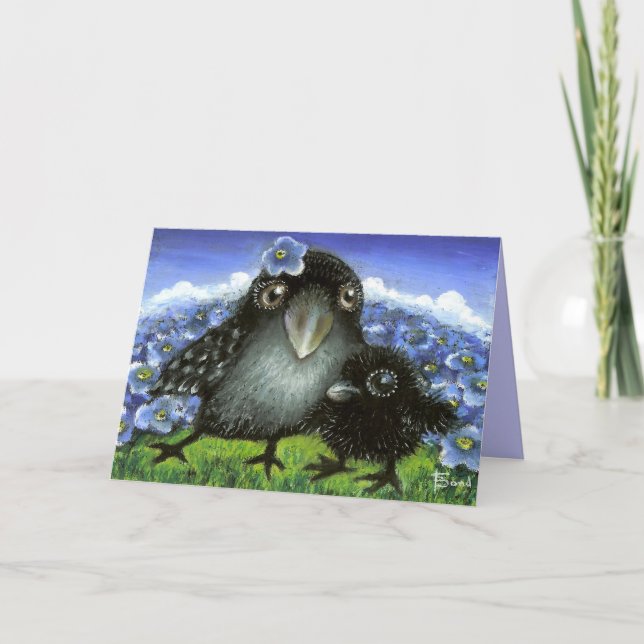Tarjeta Madre y niño varado (Anverso)