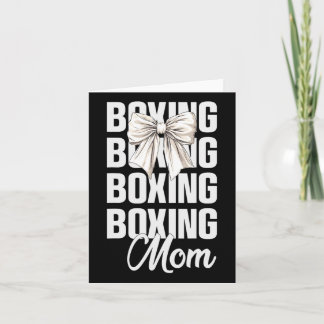 Tarjeta Madres amantes del boxeo de Boxeo de mamá Coquette