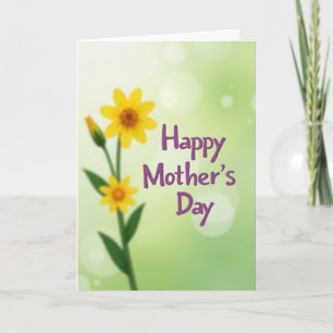 Tarjeta Madres Carta Flor Luminosa
