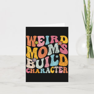 Tarjeta Madres raras y retro groovy construyen carácter 20