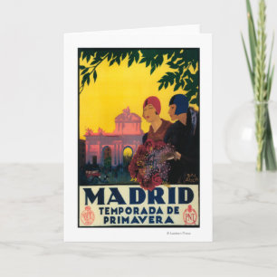 Tarjeta Madrid en poster promocional del viaje de la