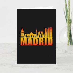 Tarjeta Madrid España City Cityscape Skyline Gracioso rega