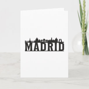 Tarjeta Madrid España City Skyline Cityscape Trip Gift Ide