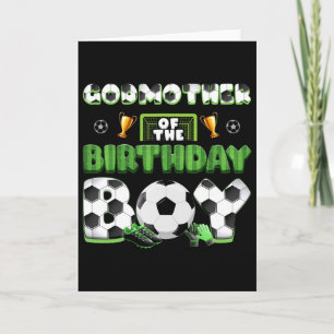 Tarjeta Madrina Del Grupo de Fútbol del Niño Cumpleañero F