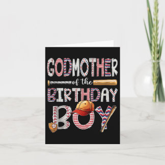 Tarjeta Madrina Del Nacimiento Nacido Del Béisbol